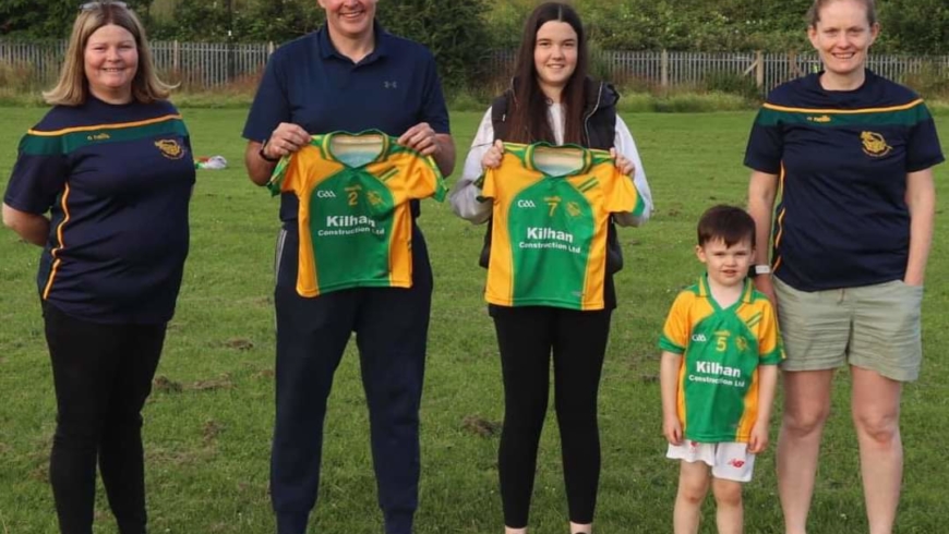 Kilhan Construction sponsor jerseys for our U5 team