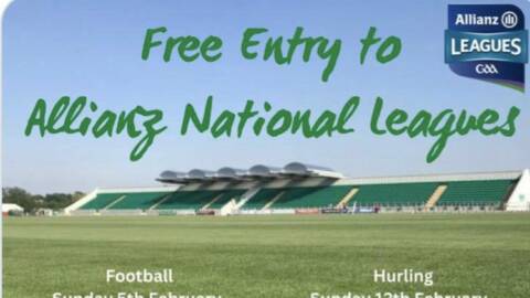 Free entry to Allianz National League games