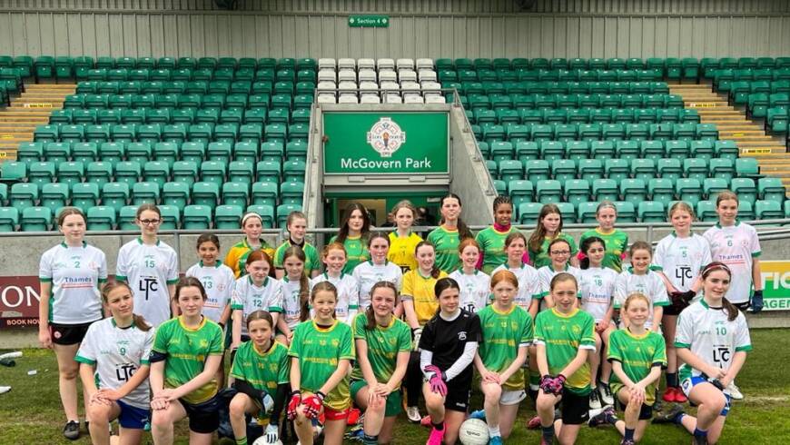 LGFA U13 Girls game in McGovern Park, Ruislip