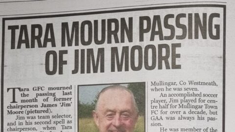 Tara mourn passing of Jim Moore