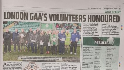 London GAA Volunteers Honoured