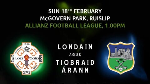 London draw with Tipperary in Ruislip